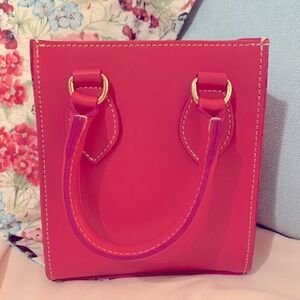 Anna Paola pink leather purse